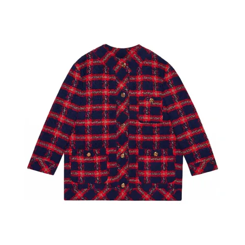 GUCCI Куртки и Пальто Женские Синий Красный