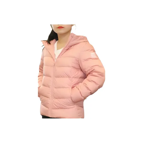 Anta Однотонный С капюшоном Утолщенный Пуховик Женские Розовый