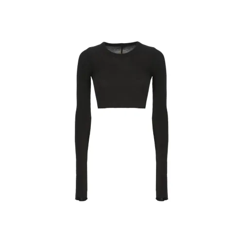 RICK OWENS Черные Женские Т-рубашки