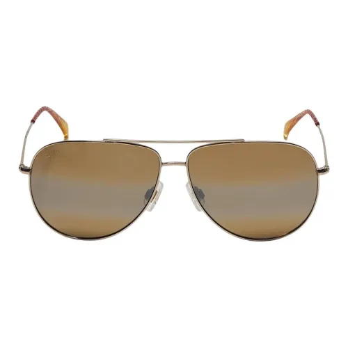 Maui Jim Никель с покрытием Monel Alloy Aviator Солнцезащитные очки Мужские Золотые