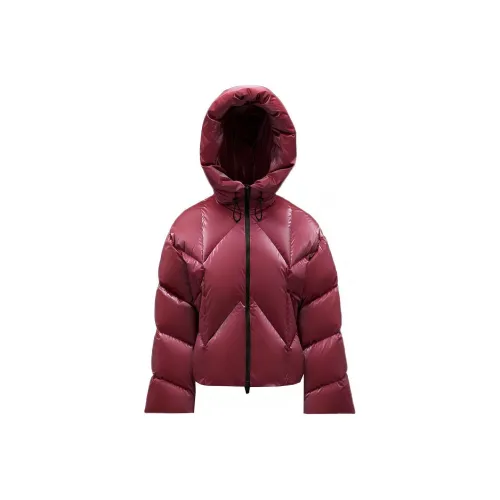 Moncler Пуховик Зимний Женский Вишнево-Розовый