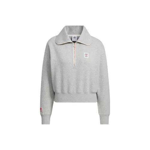 Adidas Originals Свитшот Женский Средний Фотиния Серый