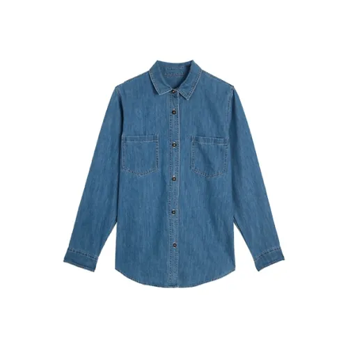 CENGXIAOXIAN Синий Женская Рубашка