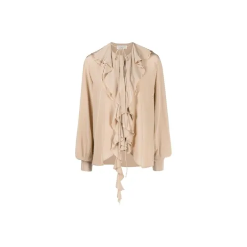 VICTORIA BECKHAM Рубашка Женская Светлый Умбра