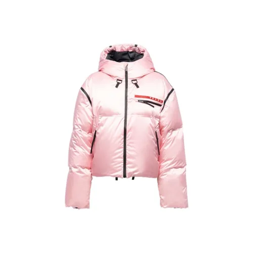PRADA Розовые Женские Пуховики