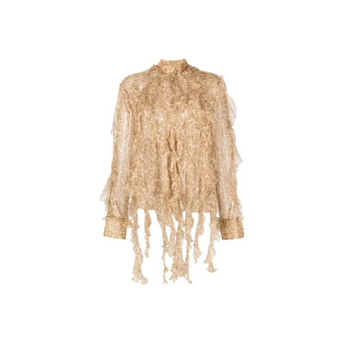 ERMANNO SCERVINO Бежево-желтые Женские Рубашки