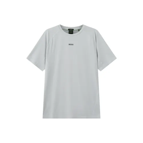 Hugo Boss SS25 T Рубашка Мужская Светло-Серый