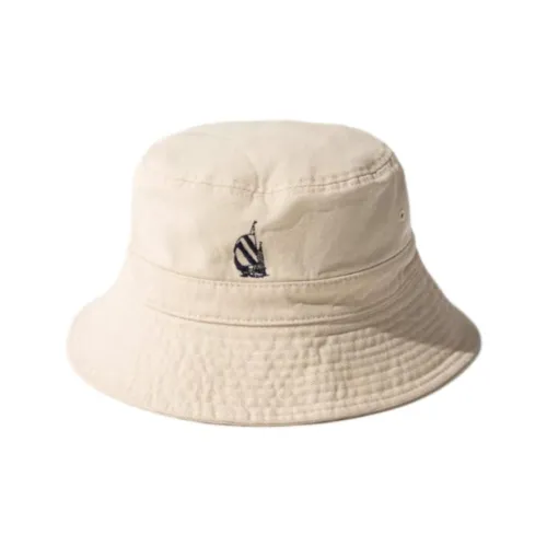 Nautica White Sail Cotton Bucket Hats Унисекс Бежевый