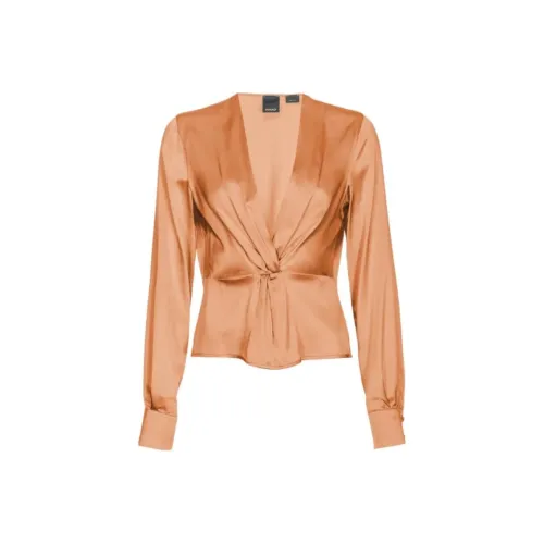 PINKO Рубашка Женская Sugar Коричневый