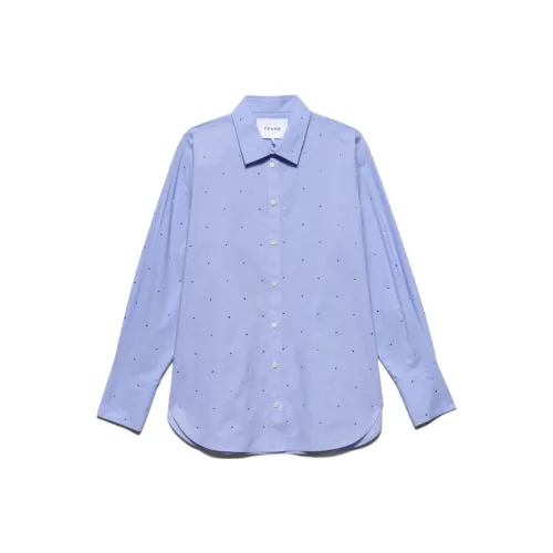 Рамка Светло-синий Женские Рубашки