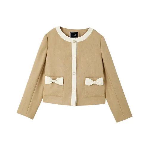 OUNIXUE Куртки Пальто Женские Травяной Желтый