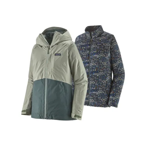 Patagonia 3 в 1 Powder Town Куртка Куртки Пальто Женские