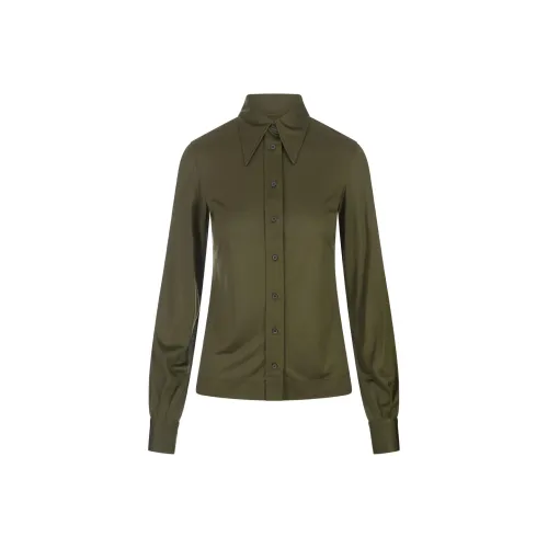 FABIANA FILIPPI Рубашка Женская Оливково-зеленая