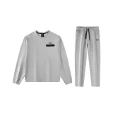 Комплект одежды (Светлый Фотиния Серый Топ + Светлый Фотиния Серый Штаны)