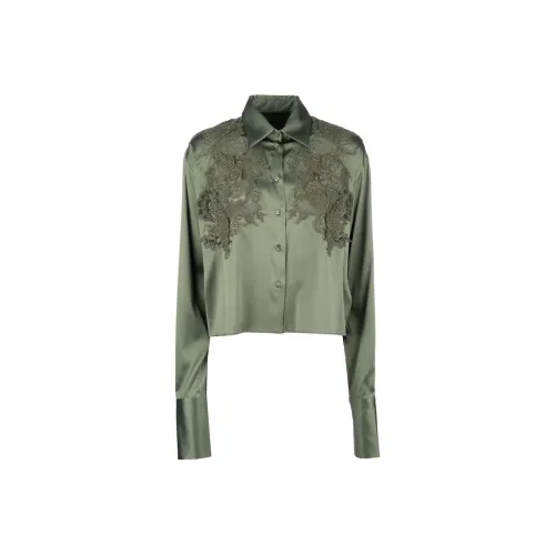 ERMANNO SCERVINO Рубашка Женская Зеленая
