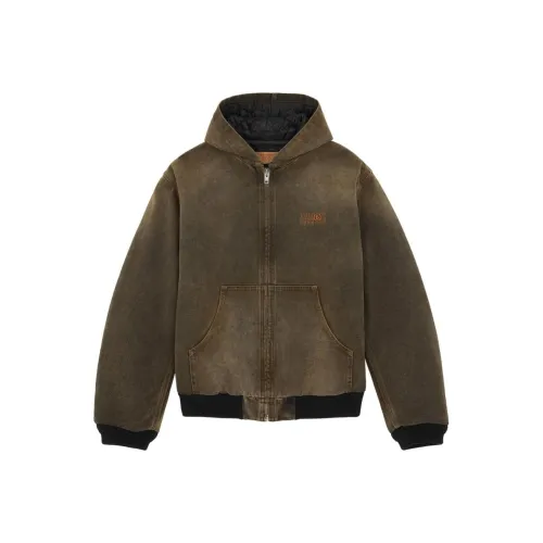 MM6 MAISON MARGIELA FW24 Куртки и пальто Женские Оливково-зеленый