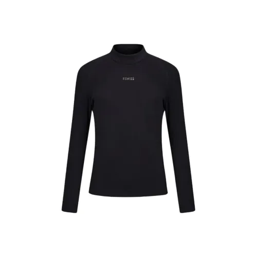 KSWISS T-Shirt Женская Сияющий Черный