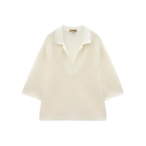 INSUN Поло Женское Натуральный Белый