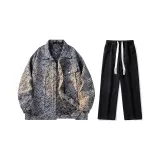 Set (Blue Top + Black Jeans)  
Комплект (Синий топ + Черные джинсы)