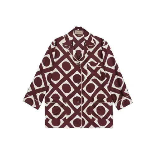 GUCCI Женские рубашки бургундского цвета