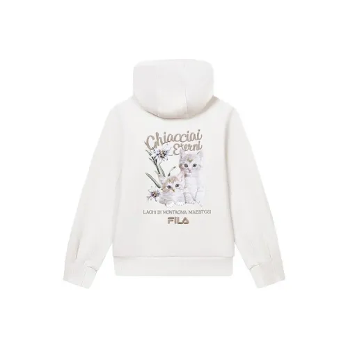 FILA Свитшот Женский Светлый Бежевый Белый