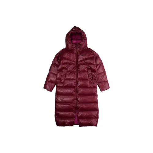 NIKE Бордовый Женские Пуховики