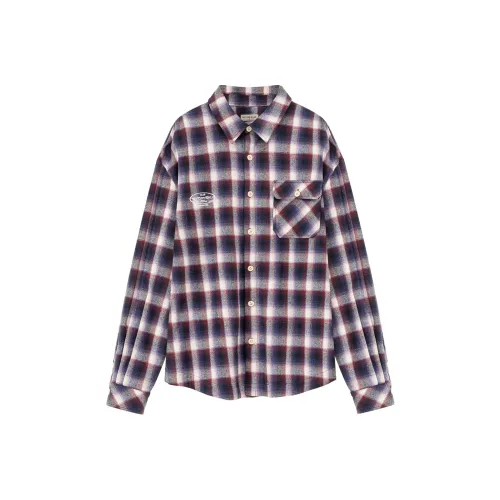 NO ONE ELSE Рубашка Унисекс Синяя Клетка