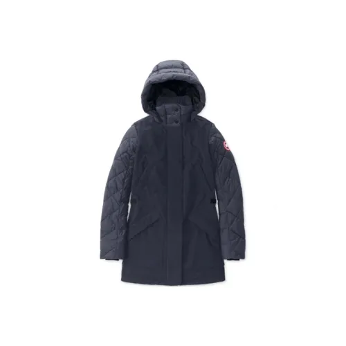 Canada Goose Berkley Series Женские пуховики темно-синего цвета