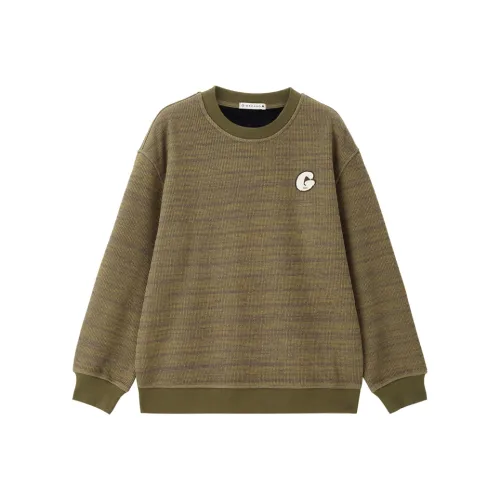 Giordano 43 Серо-зеленый Женские Толстовки