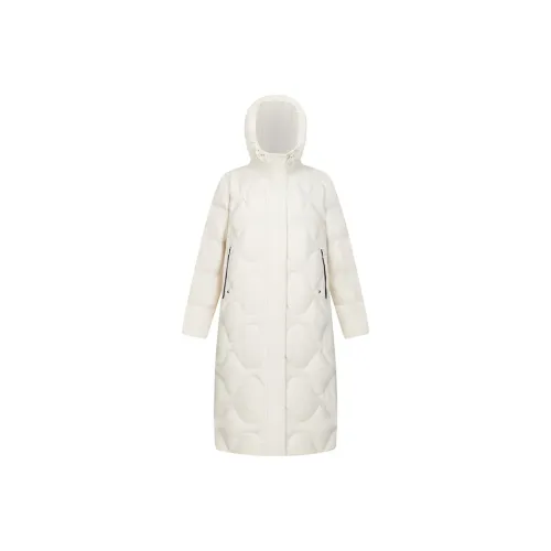 ERAL Однотонный Воротник-стойка Утолщенный LONG DOWN JACKET Женские