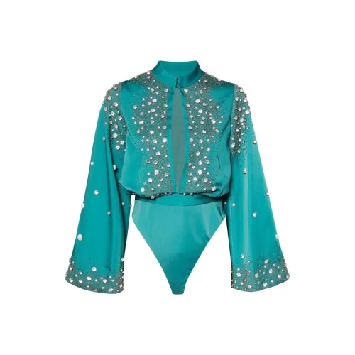 Saiid Kobeisy SS24 Комбинезон Женский Зеленый