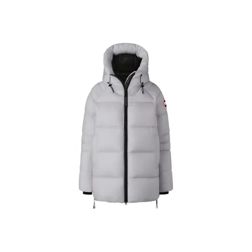 Canada Goose Cypress Series FW21 Пуховик Parka Пальто Зимний Женский Серебряный Пламя