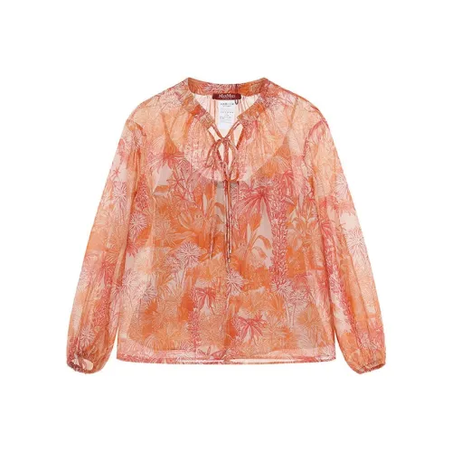 MaxMara Studio Рубашка Женская Оранжевая