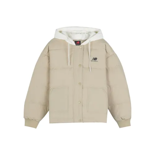 New Balance Экрю Женские Пуховики