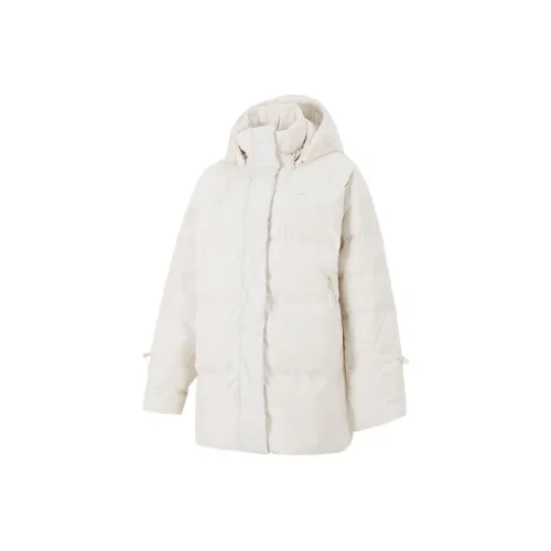 Adidas Originals Clover Series Outfit Пуховик Зимний Женский Экрю