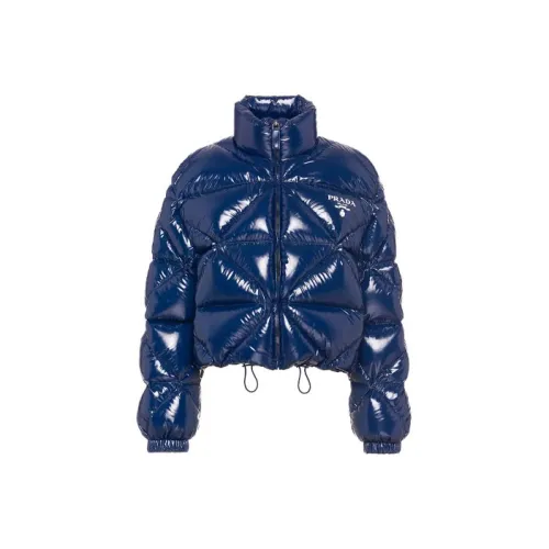 PRADA Down Jacket Winter Women's Blue