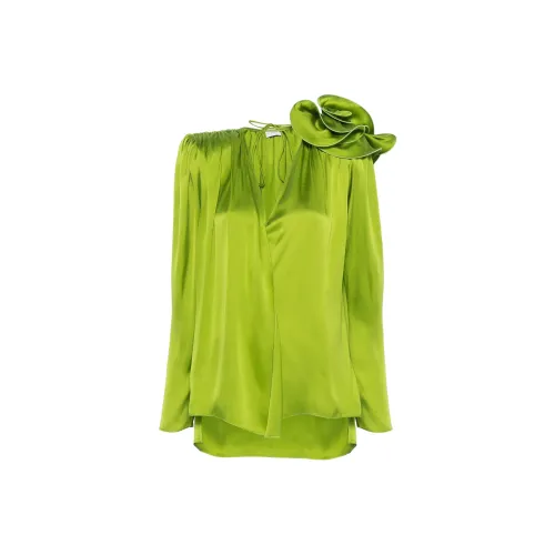 MAGDA BUTRYM FW24 Рубашка Женская Яблочно-Зеленая