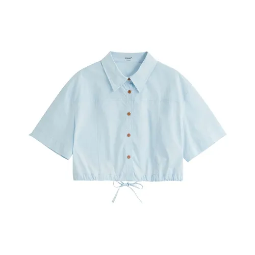 Inman Небесно-голубые Женские Рубашки