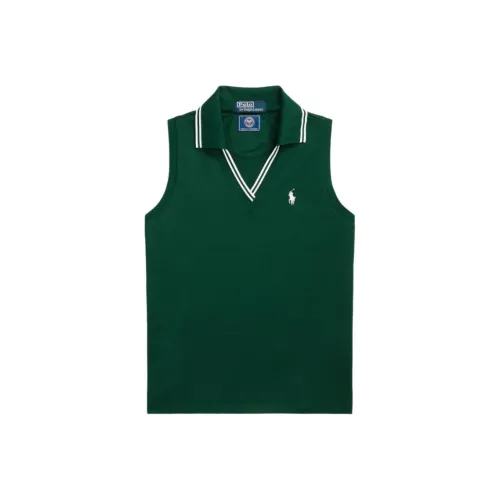 Polo Ralph Lauren Wimbledon Теннис Открыто Коллекция SS24 Поло Женские Лесной мшистый Агат