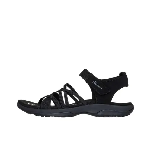 Skechers Reggae Slim Пляжные сандалии Женские Черный