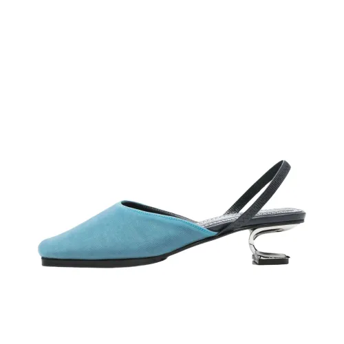 Nicole Saldaña Syd Нестандартный каблук Высокие каблуки 4CM Женские Синий