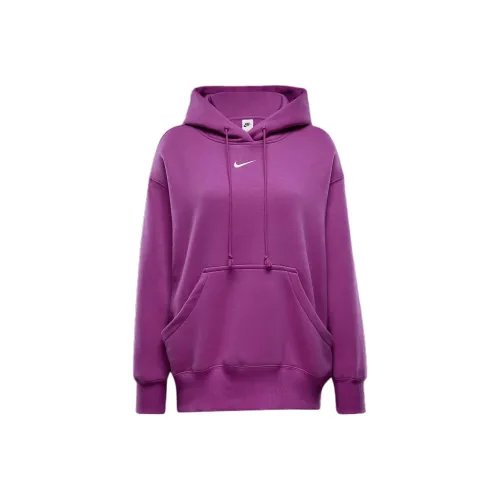 Nike Sportswear Phoenix FleeceSwoosh Толстовка Женская Hot Фуксия Холст