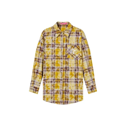 BETTERSAY Желтые Женские Рубашки