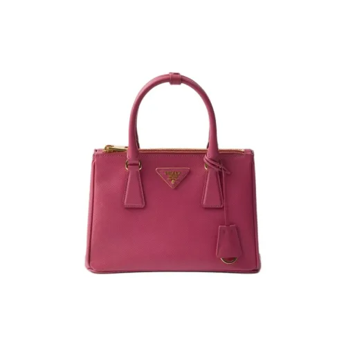 PRADA Телячья кожа Одно плечо Сумка Маленькая Женская Бургунди Розовая