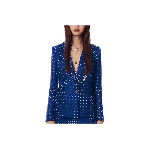 CHANEL 24 Весенний Летний Новый Приход Куртки и Пальто Женские Синий Белый