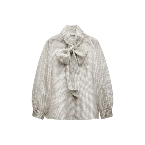 ZARA ZW Series Серые Женские Рубашки