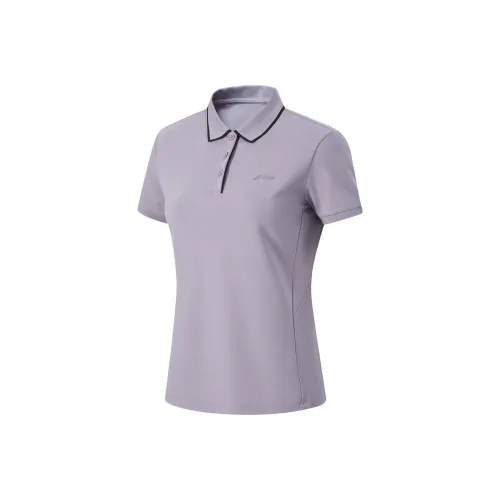 LINING Fitness Series Поло Женские Ludian Фиолетовый