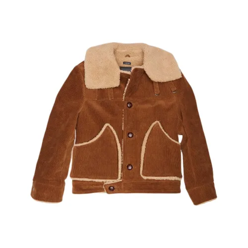 R13 FW24 Куртки и пальто Женские Коричневый