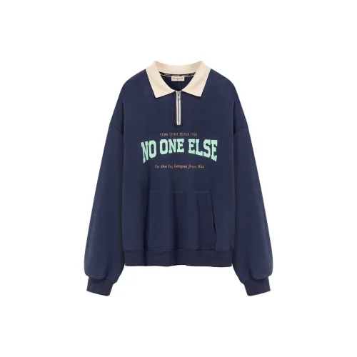 NO ONE ELSE Толстовка Женская Темно-синяя