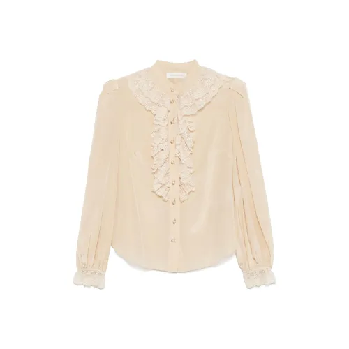 Zimmermann FW24 Рубашка Женская Песочно-Бежевая